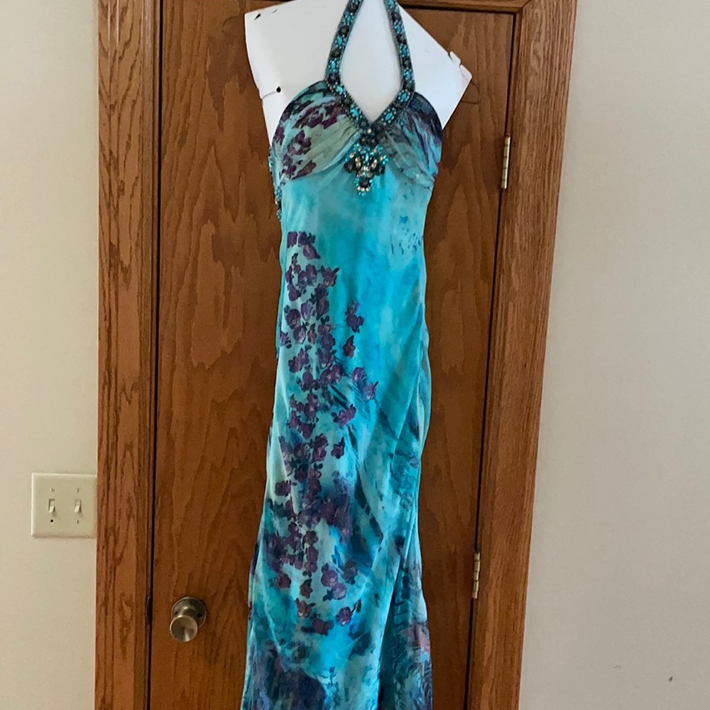 Turquoise prom dress